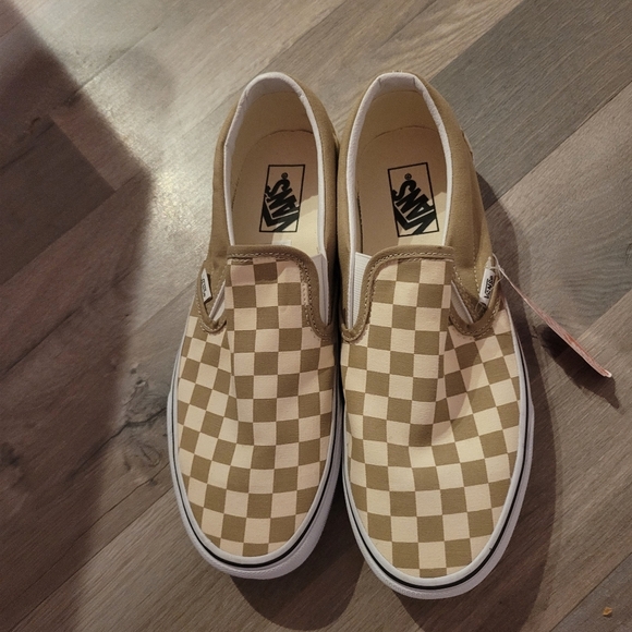 FIRM Vans Classic Slip On Checkerboard Unisex Size 9M/11W Frappe Casual - Picture 3 of 7